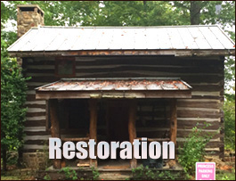 Historic Log Cabin Restoration  Oak Island, North Carolina